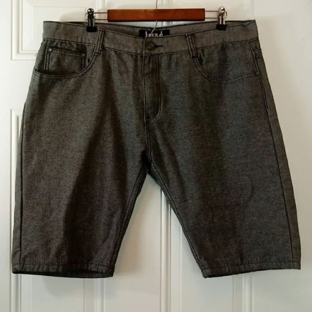 (3/$20) Hova grey denim five pocket shorts